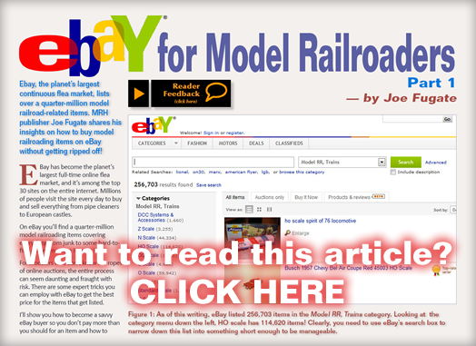 Ebay for model railroaders