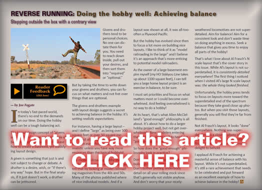 Reverse Running: Achieving balance