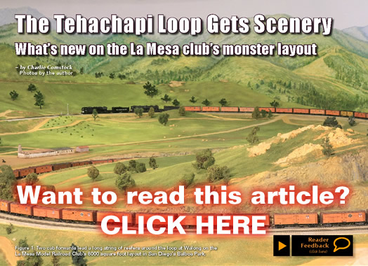 Tehachapi Loop gets scenery - MRH Sep 2011