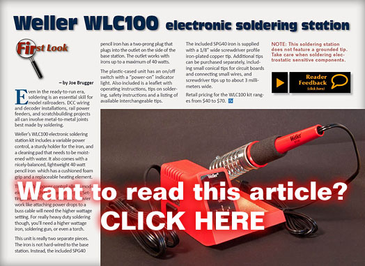 First Look - Weller soldering station - MRH Dec 2011