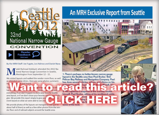 Seattle Narrow Gauge Convention - Model trains - MRH article October 2012