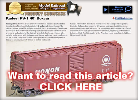 Model Railroad Product Showcase - Model trains - MRH Column October 2012
