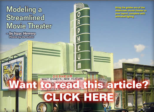Modeling a streamlined movie theater - Model trains - MRH Article November 2012