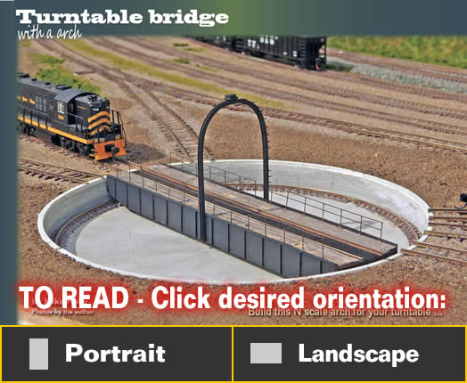 Turntable bridge with an arch - Model trains - MRH article September 2014