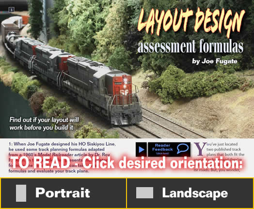 Layout design assessment formulas - Model trains - MRH article October 2014