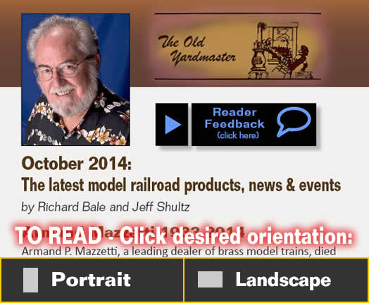 October 2014 News - Model trains - MRH column October 2014