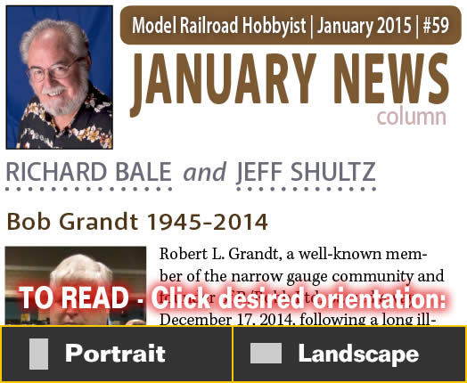 January 2015 News - Model trains - MRH column January 2015