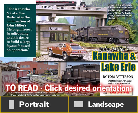 John Miller's Kanawha & Lake Erie - Model trains - MRH article January 2015