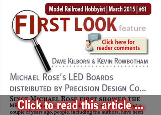 First Look: Michael Rose's LED boards - Model trains - MRH article March 2015