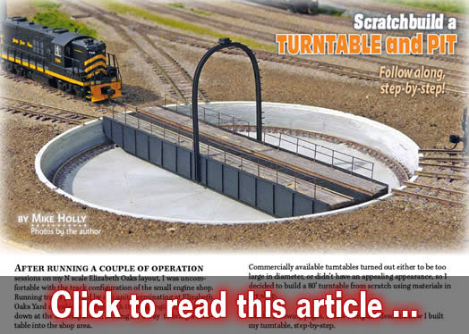 Scratchbuild a turntable and pit - Model trains - MRH feature March 2015