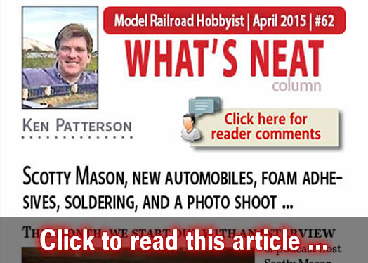 What's Neat: Scotty Mason, ? - Model trains - MRH column April 2015