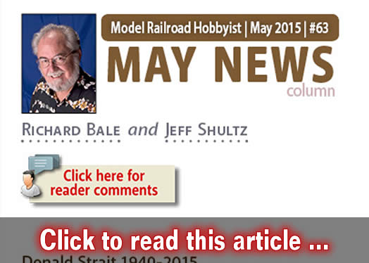 May 2015 News - Model trains - MRH column May 2015