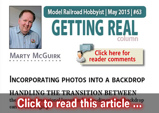 Getting Real: Using photos on a backdrop - Model trains - MRH column May 2015