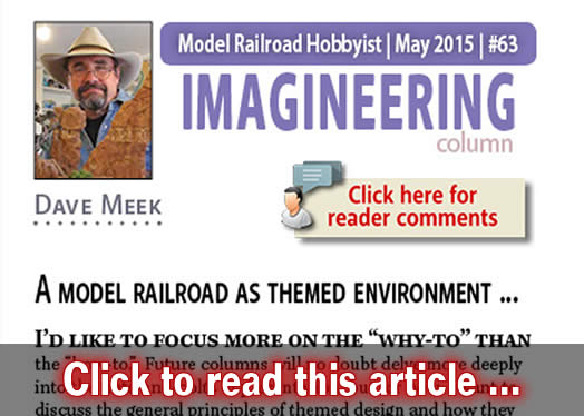 Imagineering: Modeling a themed environment - Model trains - MRH column May 2015
