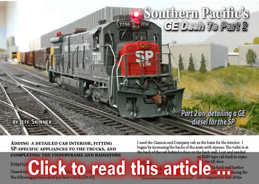 Southern Pacific's GE Dash 7s, part 2 - Model trains - MRH article May 2015