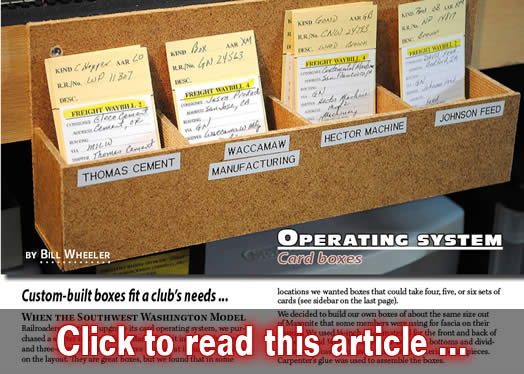 Operating system card boxes - Model trains - MRH article May 2015
