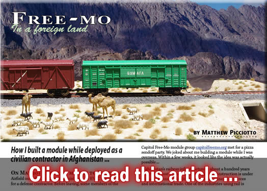 Free-mo in a foreign land - Model trains - MRH article May 2015