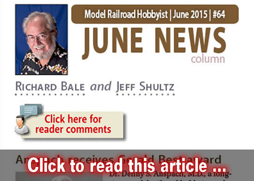 June 2015 News - Model trains - MRH column June 2015