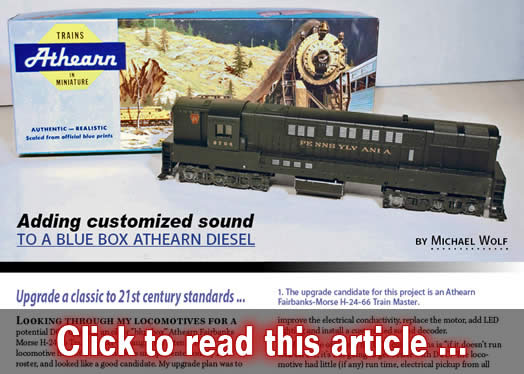 Adding sound to a blue box diesel - Model trains - MRH article June 2015
