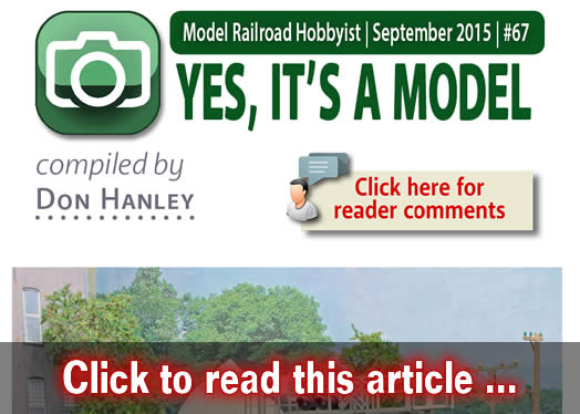 Yes it's a model - Model trains - MRH feature September 2015