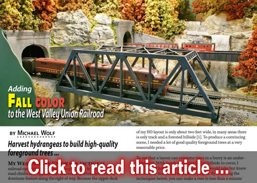Adding fall color to the railroad - Model trains - MRH article September 2015