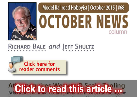 October 2015 News - Model trains - MRH column October 2015