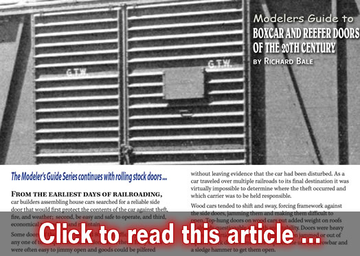 Boxcar & reefer doors of the 20th century - Model trains - MRH article March 2016