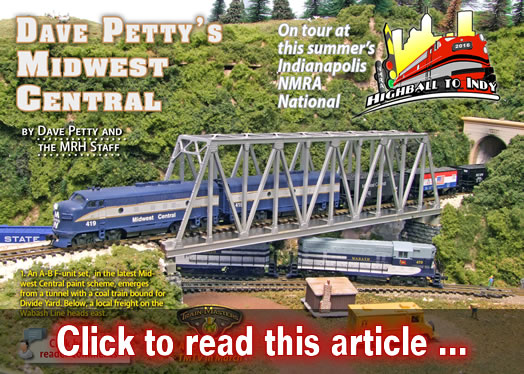Dave Petty's Midwest Central - Model trains - MRH article March 2016