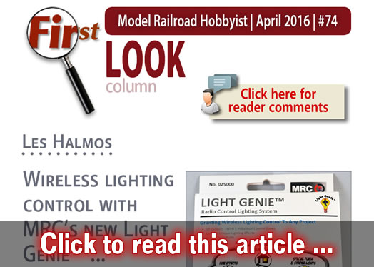 FIRST LOOK: MRC's Light Genie? - Model trains - MRH article April 2016
