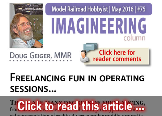 Imagineering: Freelance fun in op sessions - Model trains - MRH column May 2016