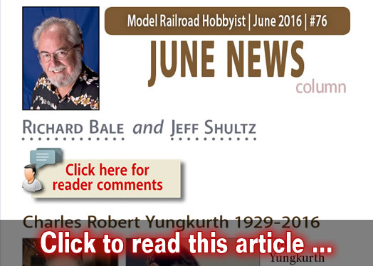 June 2016 news - Model trains - MRH column June 2016