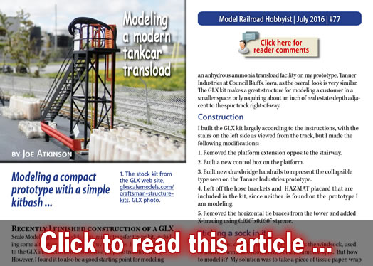 Modeling a modern tankcar transload - Model trains - MRH article July 2016