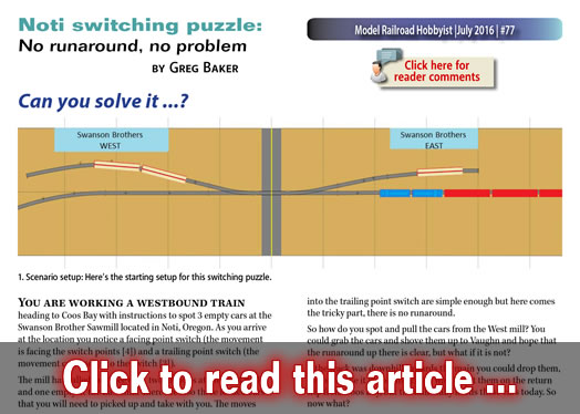 Noti switching puzzle - Model trains - MRH article July 2016