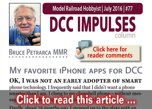 DCC Impulses: iPhone apps for DCC - Model trains - MRH column July 2016