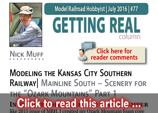 Getting Real: Ozark mountain scenery, part 1 ... - Model trains - MRH column July 2016