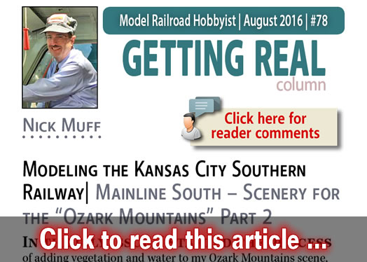 Getting Real: Ozark mountain scenery, part 2 - Model trains - MRH column August 2016