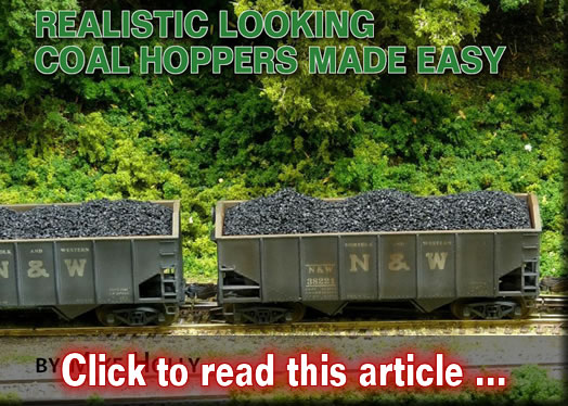 Realistic looking coal hoppers made easy - Model trains - MRH article August 2016