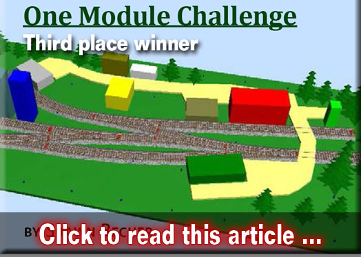 One Module Challenge: Third place winner - Model trains - MRH article August 2016