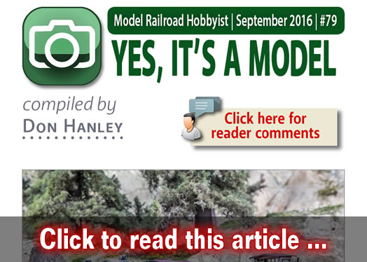 Yes it's a model - Model trains - MRH feature September 2016