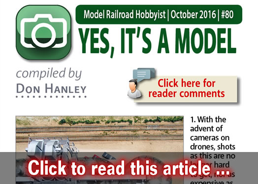 Yes it's a model - Model trains - MRH feature October 2016