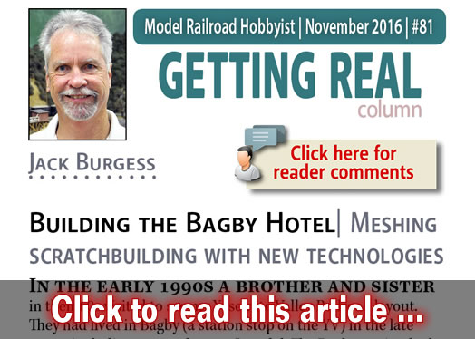 Getting Real: Building Bagby Hotel - Model trains - MRH column November 2016