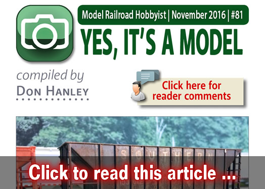 Yes it's a model - Model trains - MRH feature November 2016