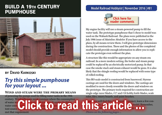 Build a 19th Century pump house - Model trains - MRH article November 2016
