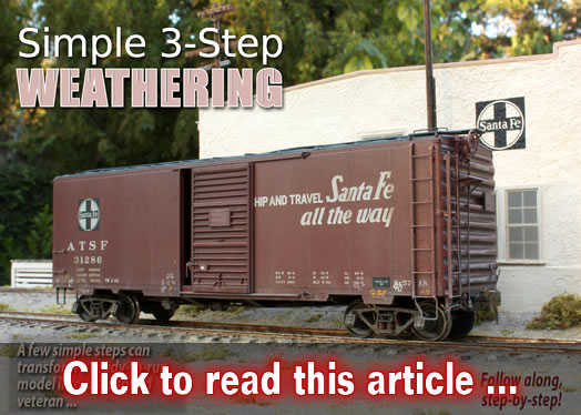 Simple 3-step weathering - Model trains - MRH article January 2017