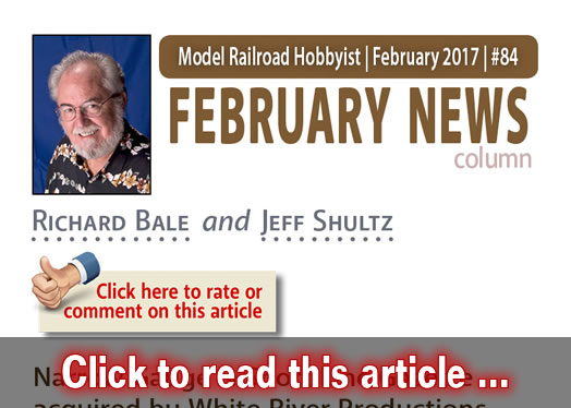 February 2017 news - Model trains - MRH column February 2017