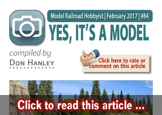 Yes, it's a model - Model trains - MRH feature February 2017