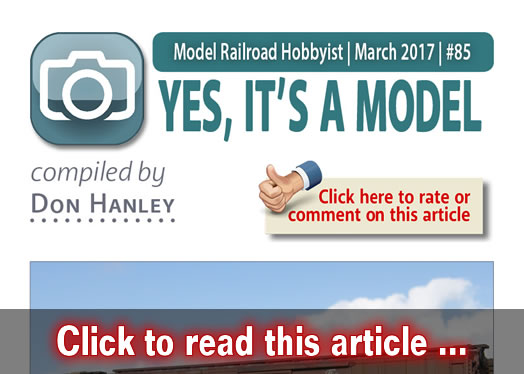 Yes, it's a model - Model trains - MRH feature March 2017