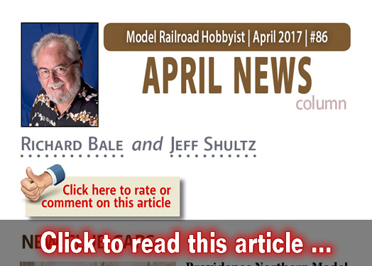 April 2017 news - Model trains - MRH column April 2017