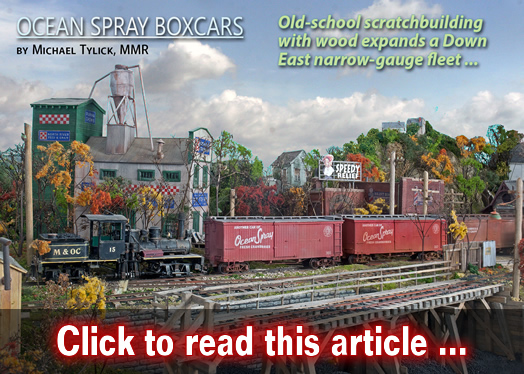 Ocean Spray boxcars - Model trains - MRH article April 2017