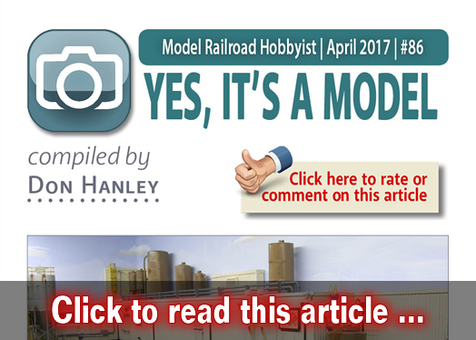 Yes, it's a model - Model trains - MRH feature April 2017